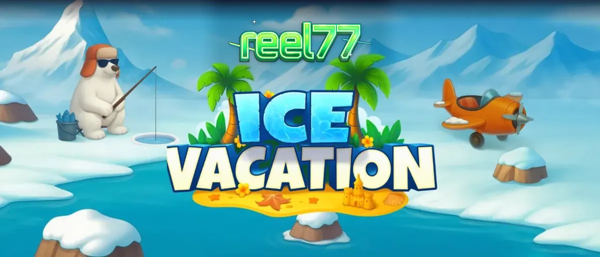 Ice Vacation slot game interface featuring arctic characters